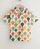 tior Half Slevees Kites Printed Shirt - Multi Colour