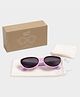 Mi Arcus Colour Blocked UV Protected Polarized Cat Eye Shaped Sunglasses - Pink & Purple