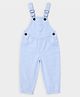 Mi Arcus Woven Heart Patch Detailed Dungaree - Blue