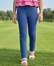 Arias Cotton Elastane Woven Washed Denim Full Length Jeggings With Pockets - Blue