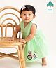 Keebee Organics Organic Cotton Sleeveless Bicycle  Embroidered Dress - Green