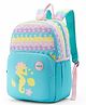 American Tourister Lush Height 16 Inches Girls Backpack with 2 Compartments, 1 Front Pocket & Bottle Holder 26 Liters  Seahorse Design - Mint