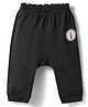 Ollypop Sinker Knit Full Length Diaper Leggings With Lighthouse Badge - Black