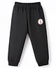 Ollypop Sinker Knit Full Length Lounge Pant with Lighthouse Patch - Black