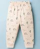 Ollypop Sinker Knit Full Length Printed Lounge Pant - Pink