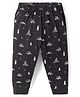 Ollypop Sinker Knit Full Length Printed Lounge Pant - Black