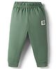 Ollypop Sinker Knit Full Length Lounge Pant With Patch - Olive Green