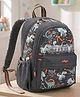 Smiggle 13.7 Inches PLAYTIME JNR ID Backpack with Compact Storage - Grey