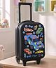Smiggle 13.7 Inches PLAYTIME Kids Trolley Backpack HTOP JNR Design With Car Print -Black
