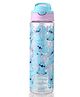 Smiggle Leak-Proof Water Bottle With Stitch Print 650ml - LIght Blue