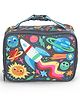 Smiggle Lunch Box Bag with Space Theme Print - Grey