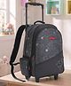 Smiggle 19.6 Inches Kids Trolley Backpack Single Compartment with 2 Side Pocket LT Realm - Grey