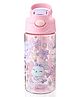 Smiggle Leak-Proof Water Bottle With Kitty Print 430ml - Pink