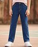 Pine Kids Woven Full Length Washed Denim Jeans - Blue