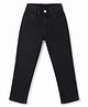 Pine Kids Woven Full Length Washed Denim Jeans - Black