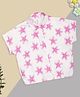 Pantaloons Junior Rayon Woven Half Sleeves Floral Printed Top - White