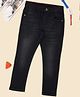 Pantaloons Junior Woven Mild Washed Jeans - Black