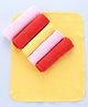 Bahyhug Cotton Knit Solid Hand & Face Towel Pack Of 6 L 25.4 x B 25.4 cm - Multi Color