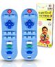 ZoZoBaa TV Remote Silicone Teether for Babies, Teething Toys for Babies, BPA Free, Pain-Relief, Non-Toxic, 100% Food Grade (Blue) Pack of 2
