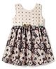 Enfance Core Cotton Woven Sleeveless Floral Printed Dress Brown 6-12 Months