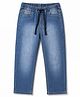 Pine Kids Denim Woven Full Length Washed Jeans - Royal Blue