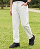 Pine Kids Denim Woven Full Length Washed Jeans - White