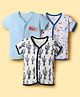 OHMS Single Jersey Knit Half Sleeves Jhablas With Animal & Cactus Print Pack of 3 - Multicolor