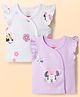 Babyhug Disney Frill Sleeves Jhablas With Minnie Mouse Graphics Pack of 2 - Multicolor