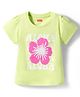 Babyhug Cotton Knit T-Shirt Half Sleeves Sequins Detailing Multi Color 6-9 Months