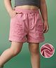 Mark & Mia Cotton Washed Distressed Shorts - Pink