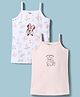 Babyhug Disney Single Jersey Knit Sleeveless Slips with Disney Character Graphics Pack of 2 - Multicolor