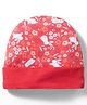 OHMS Single Jersey Knit Baby Caps With Floral Print Multicolor - Diameter 9 cm