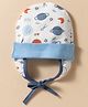 OHMS Single Jersey Knit Space Theme Print Baby Caps Multicolor - Diameter 9 cm