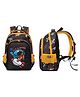 YAMAMA 14 Inches School Bags Space Printed Black Backpack For Kids With Adjustable Straps Premium Design Bag For Kids Best For School Picnic Holidays - Multicolor
