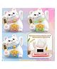 YAMAMA Maneki Neko Lucky Cat, Waving Arm Solar Powered Good Luck Wealth Welcoming Display Car Decor Paw Up with Arm, Decor Item for Home, Office and Car - Color May Vary