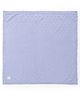 I Bears Knitted Solid Towel L 95 x B 95 cm - Blue