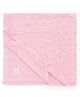 I Bears Knitted Solid Towel L 95 x B 95 cm - Pink