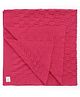 I Bears Knitted Solid Towel L 85 x B 85 cm - Dark Pink