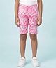 Kaboosh Knit Tie & Dye Cycling Shorts - Pink & Lavender