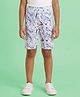 Kaboosh Knit Abstract Printed Cycling Shorts - Ocean Blue