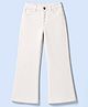 Pine Kids Denim Woven Full Length Washed Jeans - White