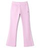 Doreme Knitted Full Length Flared Lounge Pant With Logo Print - Lavender
