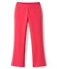 Doreme Knitted Full Length Flared Lounge Pant With Logo Print - Dark Pink