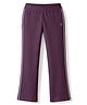 Doreme Knitted Full Length Flared Lounge Pant With Logo Print - Violet
