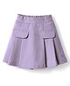 Doreme Sinker Knit Above Knee Length Solid Skorts - Lilac