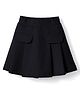 Doreme Sinker Knit Above Knee Length Solid Skorts - Black