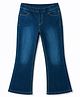 Pine Kids Denim Woven Ankle Length Washed Jeggings - Royal Blue