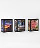 Frank Combo 2 Frank Collector's Edition 150 Pieces Each Puzzle With Cherry Blossoms, Greek Bistro & Coastal Lighthouse Theme - Pack of 3