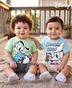 Babyoye Disney Single Jersey Knit Half Sleeves T-Shirts With Chip & Dale Donald Duck Graphics Pack of 2 - Multicolor
