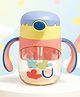 The Cheeky Kidzz Baby Bite-Resistant 250ml Straw Sipper for Kids | Twin Handle Non Toxic BPA Free Bottle For School And Travel | Anti-Spill Lock Leak Proof Drinking Sippy Cup (BLUE)